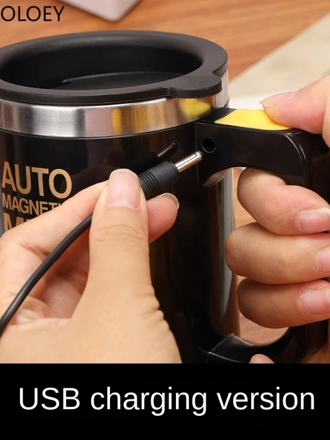 OLOEY USB Automatic Self Stirring Magnetic Mug 304 Stainless Steel