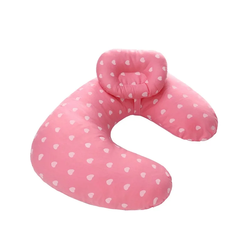 Детские подушки для кормления, u-образная подушка для грудного вскармливания, хлопковая Подушка для кормления - Цвет: Розовый