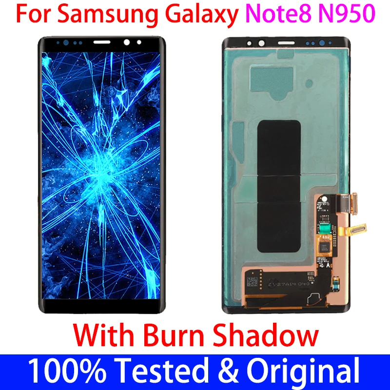 Оригинальный AMOLED ЖК-дисплей для Samsung Galaxy Note 8 экран N9500 N950Fd N950U дисплей Note8 с