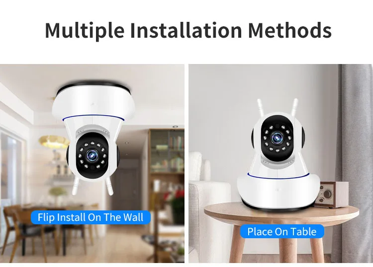 Xiaovv Q5 HD 1080P WiFi ip-камера двойная антенна ip-камера 355 ° PT Панорамное вращение APhotspot Двусторонняя аудио Ночная детская спальная