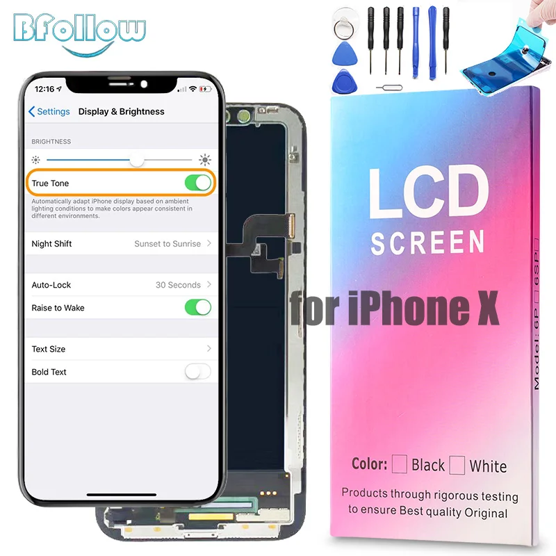 Сменный сенсорный ЖК экран BFOLLOW OLED для iPhone X|Экраны мобильных телефонов| |