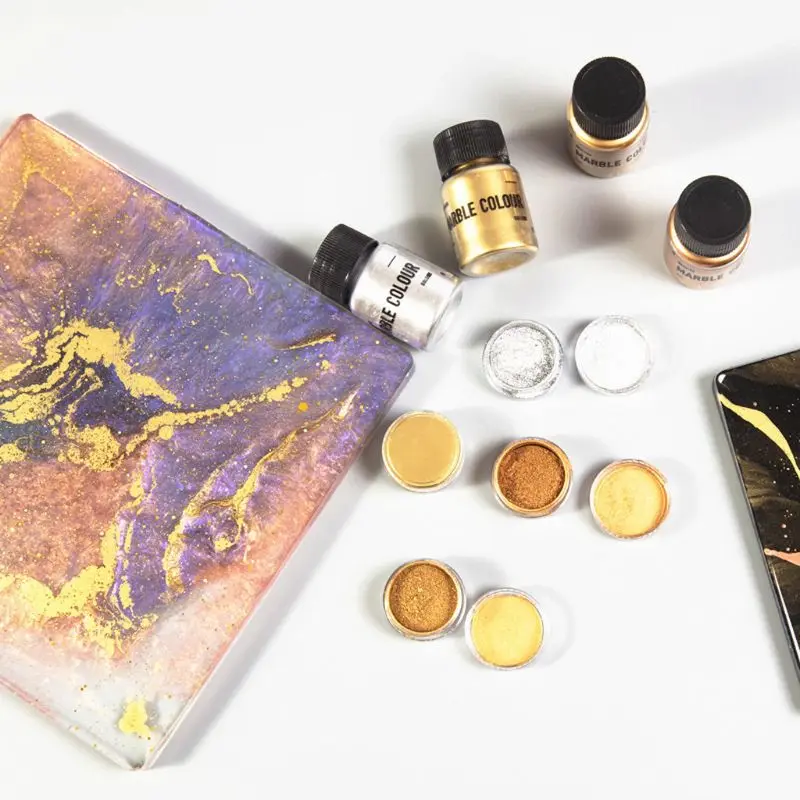 3g Marble Metallic Resin Pigment Mold DIY Pearl Powder Epoxy Resin Colorant Glitter Dye Jewelry Making