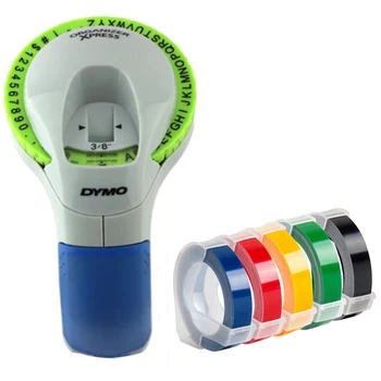 

Dymo 12965 Manual Label Printers Dymo 1610 1540 Motex C101 9Mm 3D Embossing Tapes For Dymo Organizer Xpress Label Makers