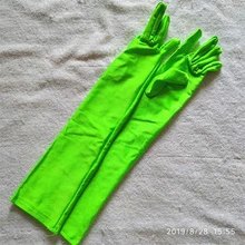 Детские Цветочные перчатки для девочек Студенческая длинная перчатка светло-зеленая трава зеленая унисекс перчатки для мальчиков