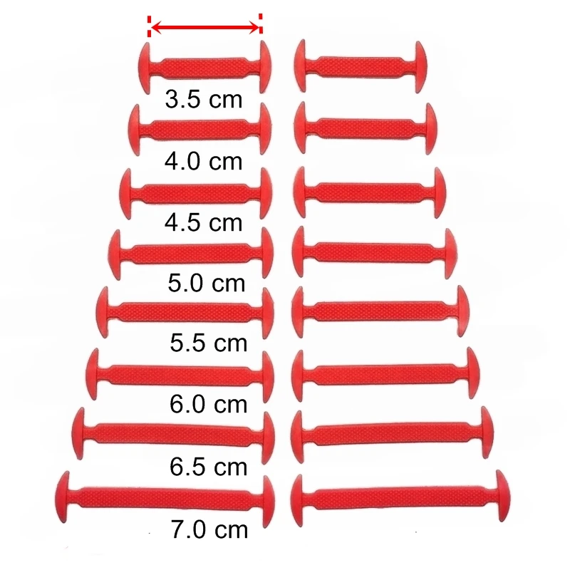 16Pcs/Set High Quality Silicone Shoelace Fashion Running No Tie Shoelaces Unisex Athletic Elastic Shoe Lace Fit Strap