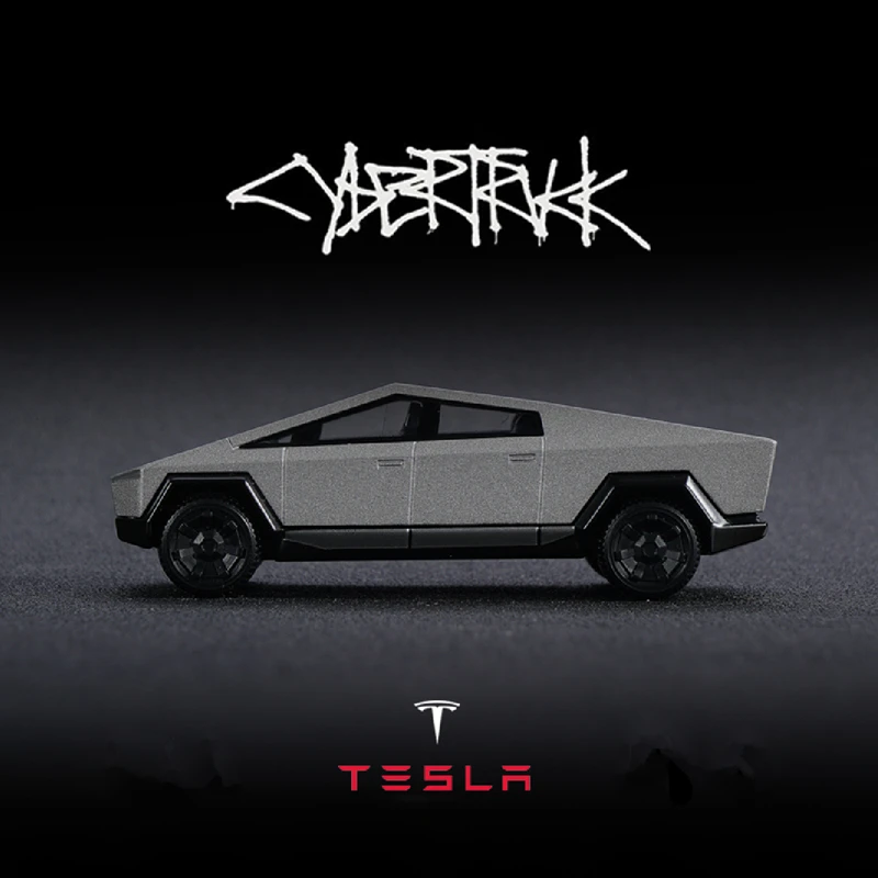 1/64 Limited Edition Tesla Cybertruck Alloy Pickup Model Diecast Metal Toy Off-road Vehicle Car Simulation With Retail Box | Игрушки и