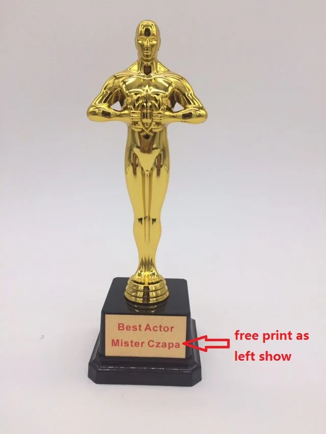 

Plastic Gold-Plated-Replica Oscar Trophy Awards Team Sport Competition Craft Souvenirs Party Celebrations Gifts 18cm 21cm 26cm