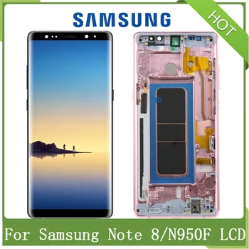 

6.3'' Original SUPER AMOLED LCD For SAMSUNG GALAXY Note8 N950 N950F With Frame LCD Touch Screen Digitizer Assembly Replacement