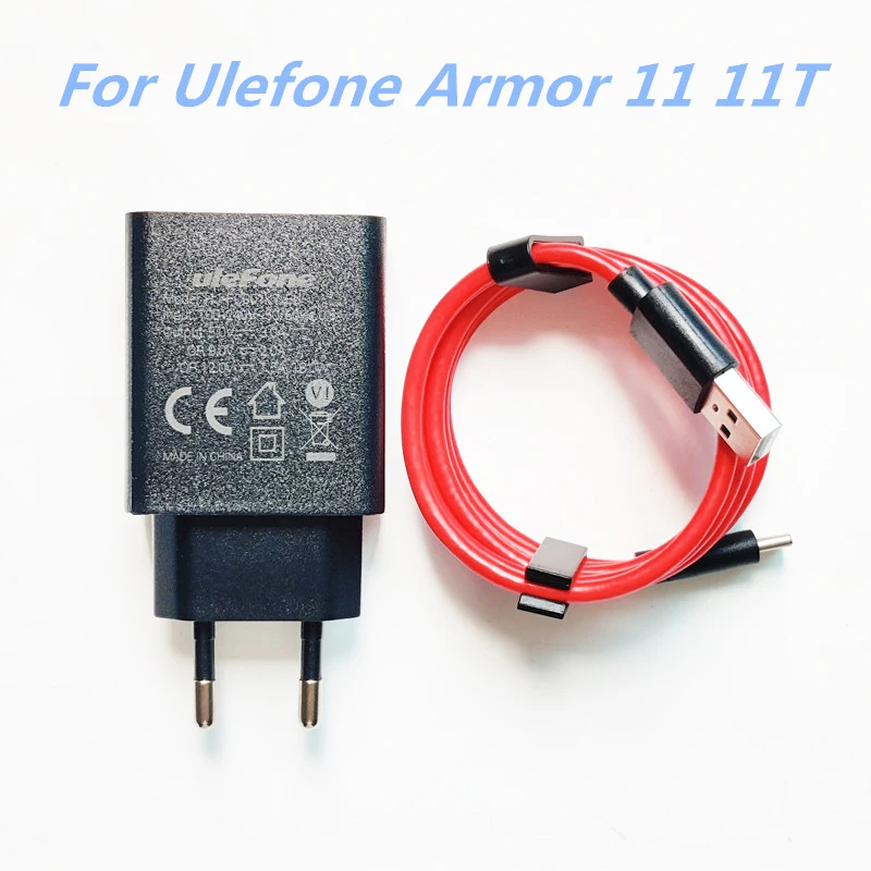 Original Fast Charger For Ulefone Armor 10,11,11T Quick Charging Power Adapter+USB Cable