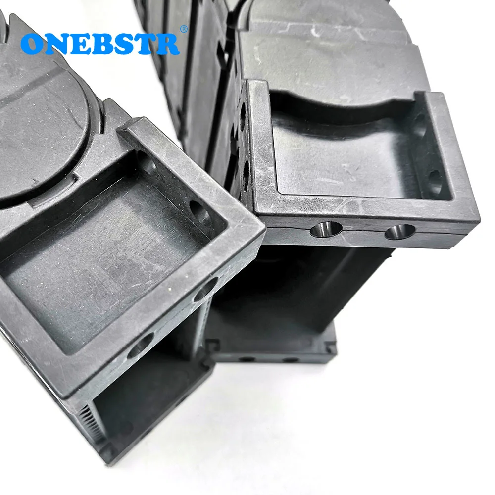 저소음 폐쇄 타입 드래그 체인 와이어 캐리어 케이블, CNC 라우터 기계 도구, 양면 개방, 1 m, D30 x 75mm, 무료 배송 