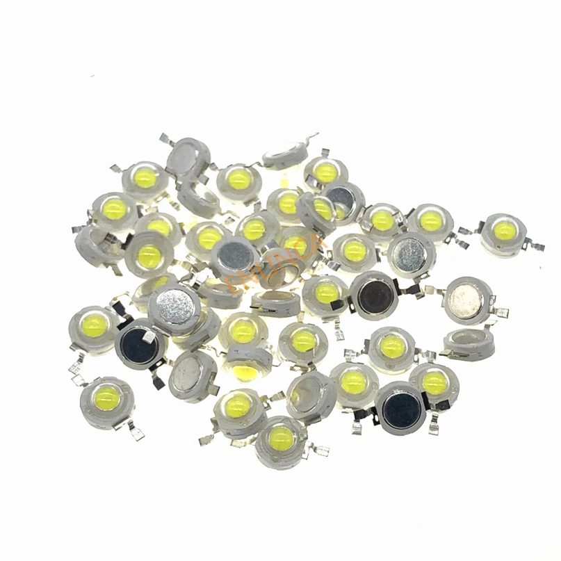 200Pcs 1 W Led Diodo 1 Watt Chip Ad Alta Potenza Led Diodo Diodi A Emissione Di Luce Bianca Luminosità 1 Watt Bianco 100-110 Lm Led