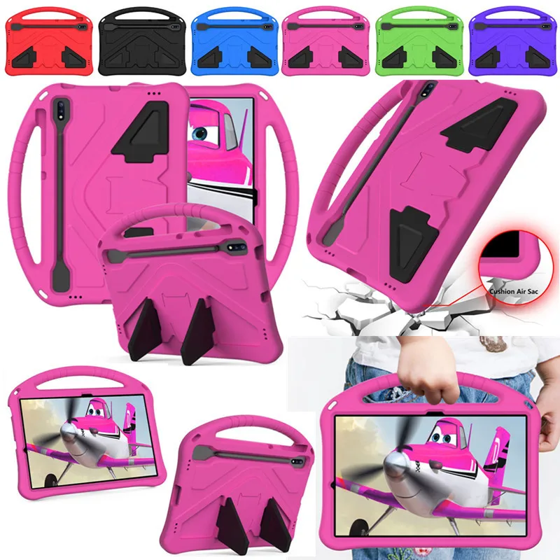 

Samsung Galaxy Tab S7 Plus SM-T970 T975 T976B 12.4" EVA Tablet Case Tab S7 FE SM-T730 T733 T736B Kids Shockproof EVA Stand Case