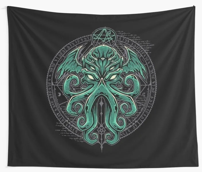 Большой гобелен Cthulhu настенное пляжное полотенце покрывало коврик для пикника