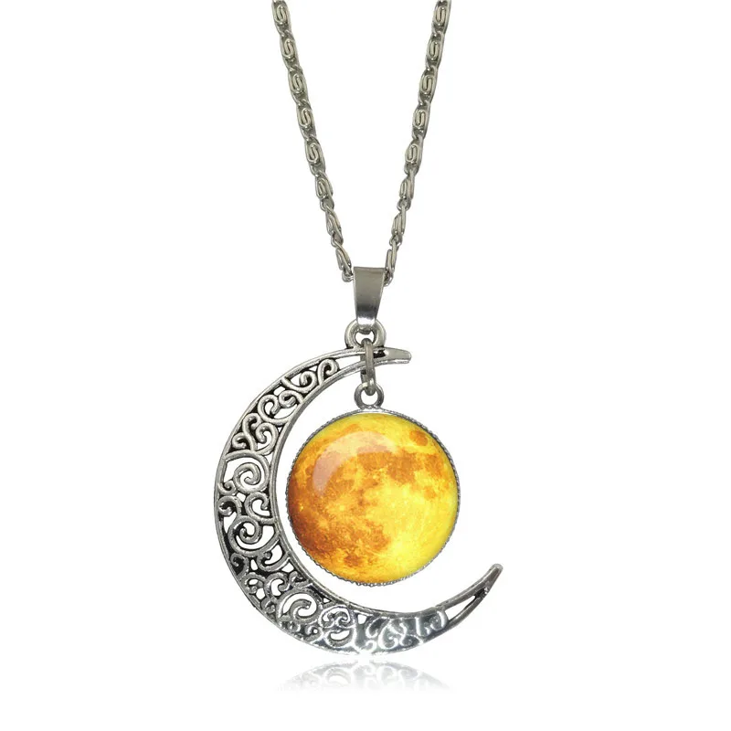 Женское ожерелье с подвеской в виде планеты и Луны|planet necklace|chain necklacenecklaces for women |