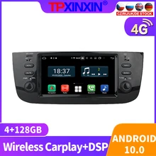 128GB Android 10.0 For FIAT LINEA 2008 - 2015 Car Radio Multimedia Video Player Navigation Stereo GPS Accessories Auto 2din DVD