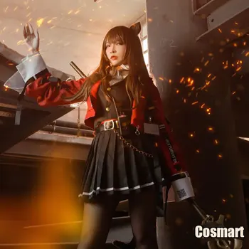

Game Arknights Skyfire RHODES ISLAND Uniform Cosplay Costume With Tail Halloween Costume For Women Men Outfit New