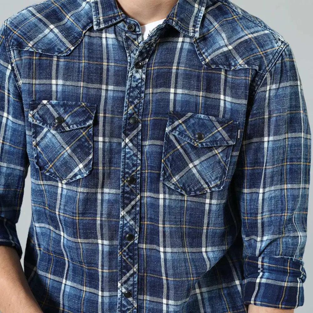 Simwood 2022 Spring New Indigo Shirts 