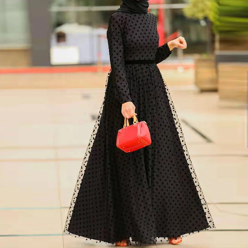 Abaya Дубай хиджаб мусульманское модное платье Европейский ислам одежда Abayas