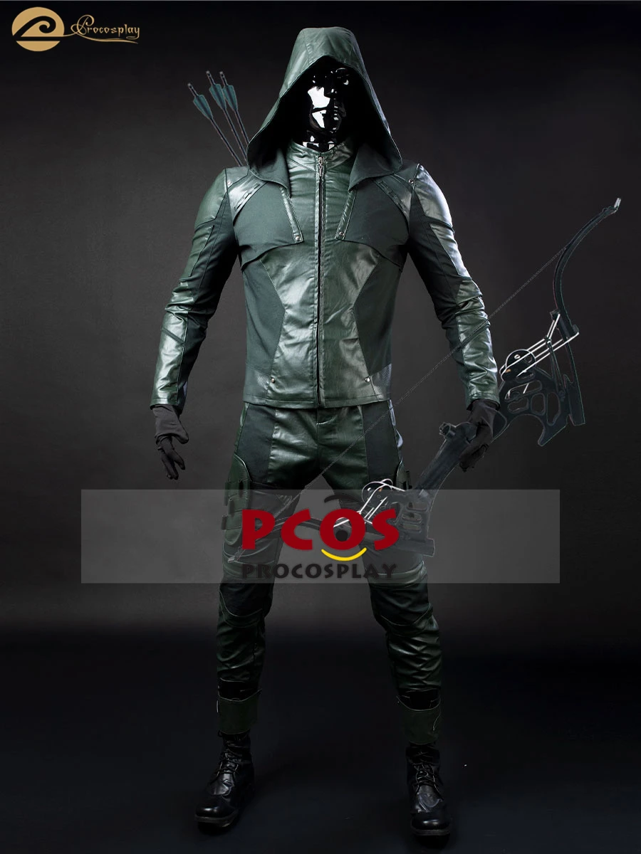 Procosplay Arrow Сезон 8 Зеленая Стрела Оливер Квин костюм для костюмированной вечеринки