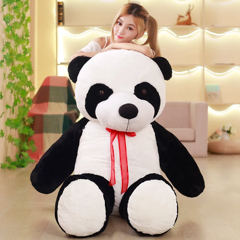 Милые 80/100/120 см детские большие гигантские панда Медведь плюшевые мягкие животные куклы Животные игрушка-подушка мультфильм прелестные куклы Подарки для девочек