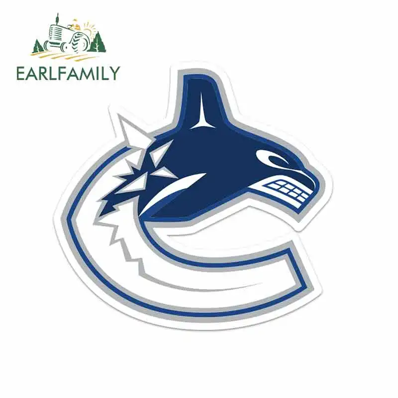 EARLFAMILY 13 см x 12,3 см для VANcouver Canucks креативные наклейки автомобильные аксессуары модные виниловые автомобильные наклейки с индивидуальным принтом