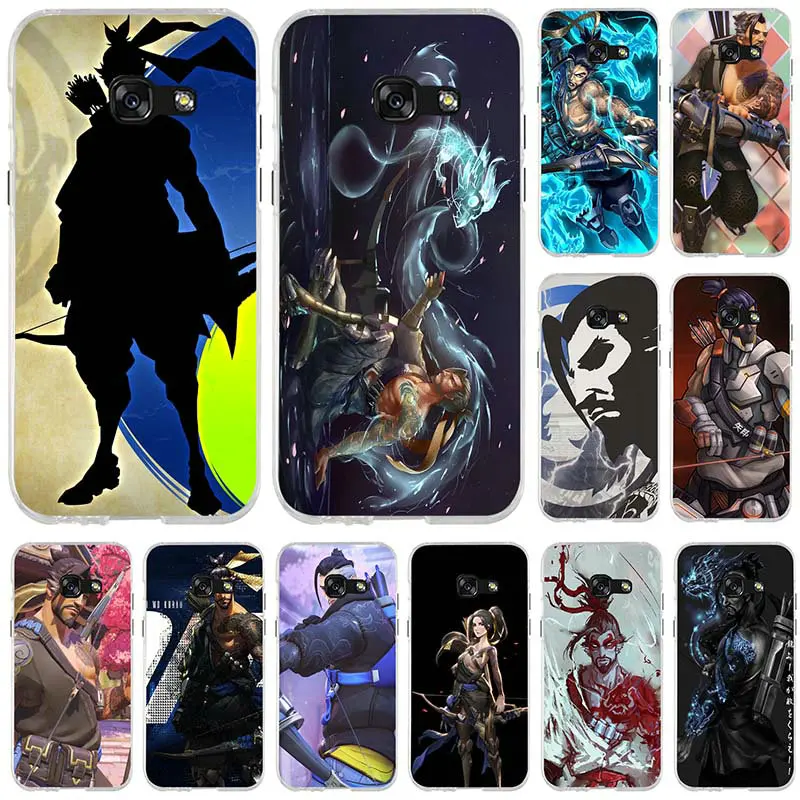 Hanzo Overwatchs OW Character Soft TPU Mobile Phone Cases For Samsung Galaxy A3 A5 A7 J1 J2 J3 J5 J7 2015 2016 2017 Shell |