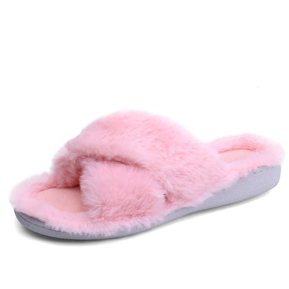 8011 Pink TKN; женские домашние тапочки; домашняя обувь; коллекция года; зимние меховые тапочки; Теплая обувь; женские домашние тапочки; женские слипоны на плоской подошве; женская обувь; 8011 - Цвет: 8011 Pink