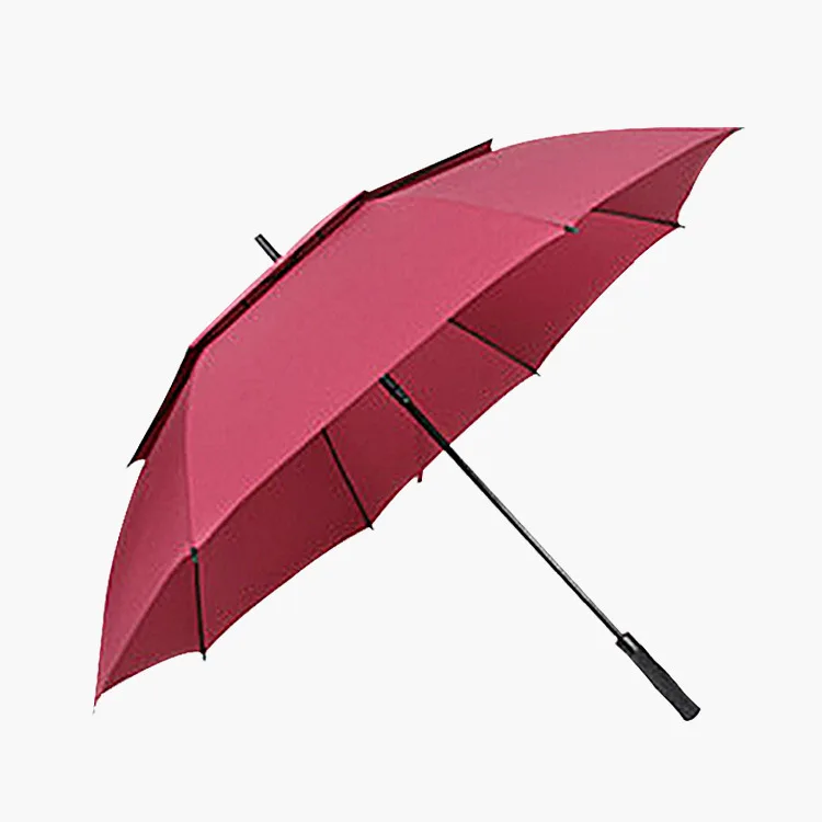 

Business Double Layer Golf Umbrella Customizable Solid Color Carry-Style Golf Straight Pole Umbrella Reinforced Gift Umbrella