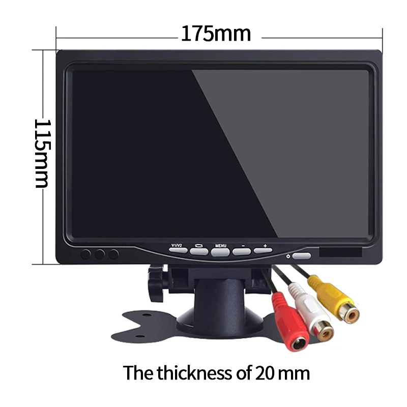 Мини 7 дюймов монитор промышленный автомобильный обратный резервный ЖК-дисплей заднего вида для PS3/PS4 XBOX360 Raspberry Pi Windows 7 8 10 система видеонаблюдения