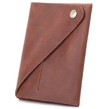 

Genuine Leather Mens Wallets Crazy Horse Leather Men Wallet Coin Pocket and Card Holder High Quality Purses for Male