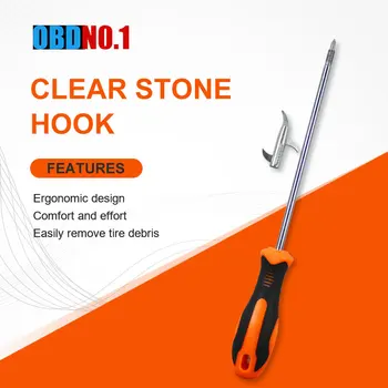 

Car Tire Stone Cleaner Groove Broken Stone Remover Tire Cleaning Hook Tire Cleaning Tool Car-styling
