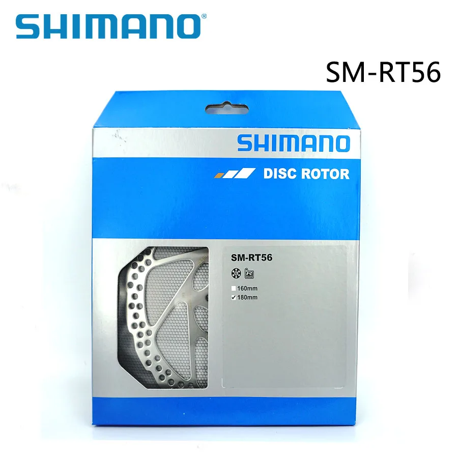 SHIMANO SM RT56 MTB 6-болт горных велосипедов дисковый тормоз ротора 160 мм 180 мм Оригинальная коробка велосипеда Запчасти