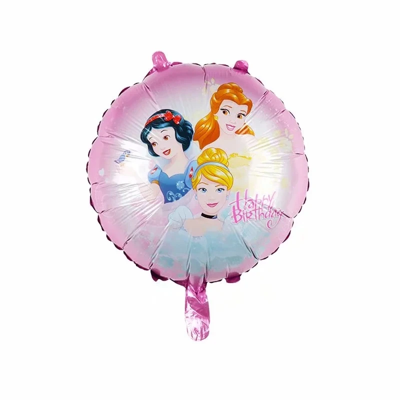 as picture 5/10 шт 18inch Baby shower девочка надувные гелием в честь принцессы из мультфильма для девочек; Фольга Воздушные шары Дети были счастливы День рождения украшения - Цвет: as picture