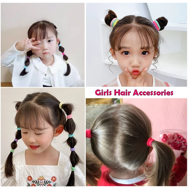 60/100pcs/Set Elastic Hair Bands Girls Hair Accessories 2