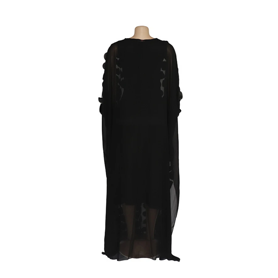 BAIBAZIN платье в африканском стиле Женская Горячая трехмерная вышивка большое типа swing большие халаты длинная юбка