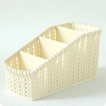 

Newest Storage Plastic Basket Kitchen Box Bin Cloth Container Home Laundry Organizer Desktop Storage Box