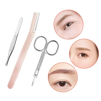 

NEW 10-in-1 Eyebrow Shaping Set Scissors Eyelash Curler Eyebrow Razor Eyebrow Comb Scissors Set