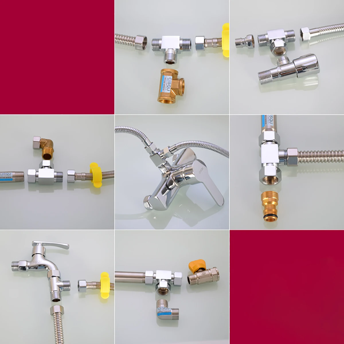 masculino e feminino rosca chrome plated brass 05