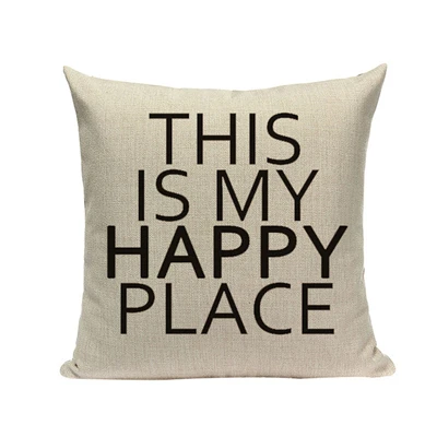 Черный и белый Love чехол для подушки с буквами, декоративная надпись, семейный диван, автомобильная наволочка, домашняя льняная наволочка