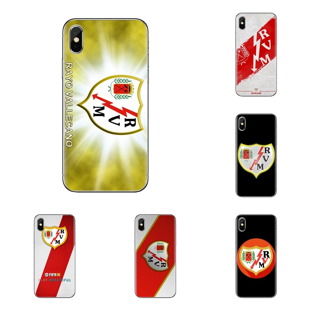 

For Samsung Galaxy S2 S3 S4 S5 MINI S6 S7 edge S8 S9 Plus Note 2 3 4 5 8 Coque Fundas TPU Case Rayo Vallecano de Madrid SAD logo