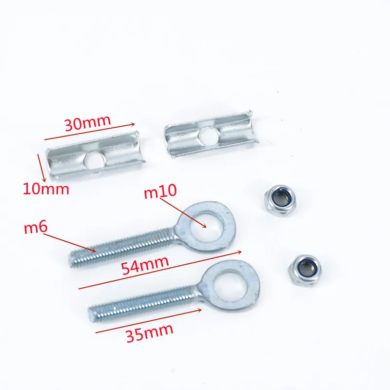 Bicycle Chain Tensioner 2PCS Fixed Gear Bicycle Chain Adjust Bolt 35mm 1 Speed
