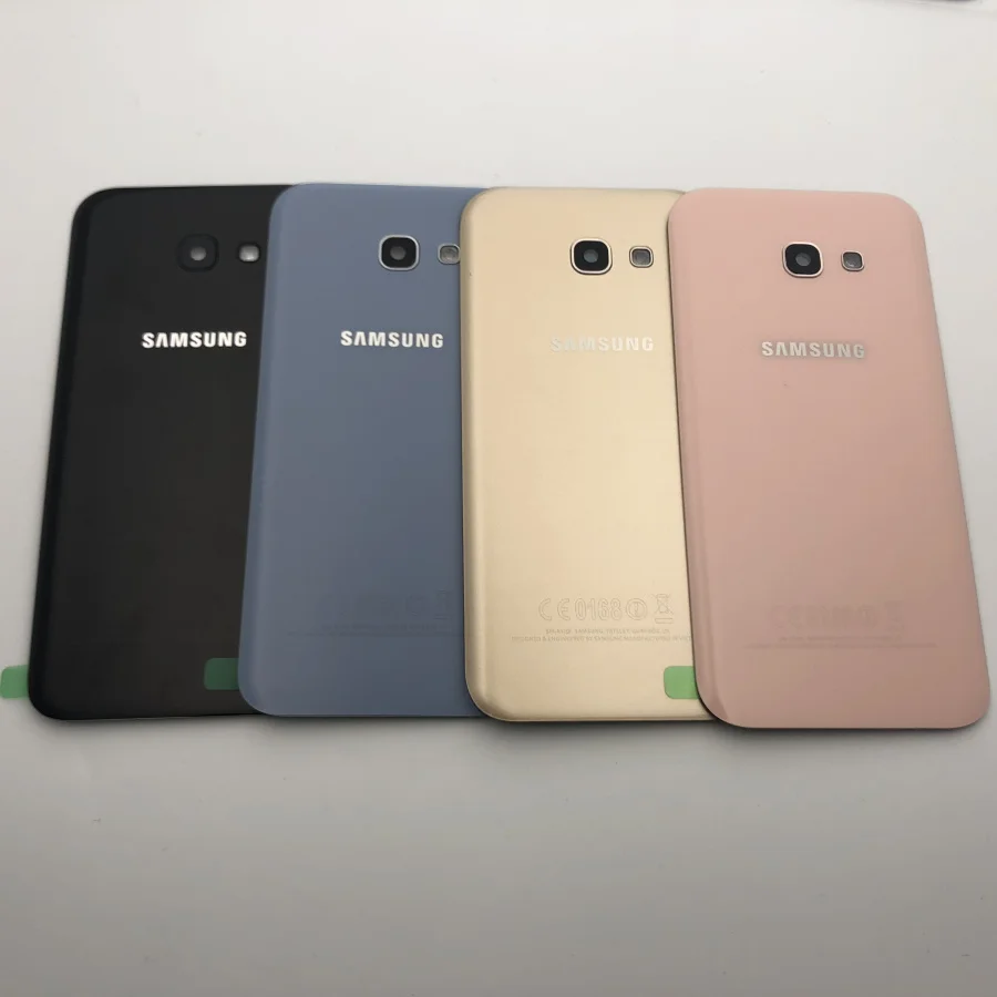 Оригинальное заднее стекло для samsung Galaxy A3, A5, A7, A320, A520, A720, задняя крышка для батареи, стеклянный чехол для задней двери, корпус, замена