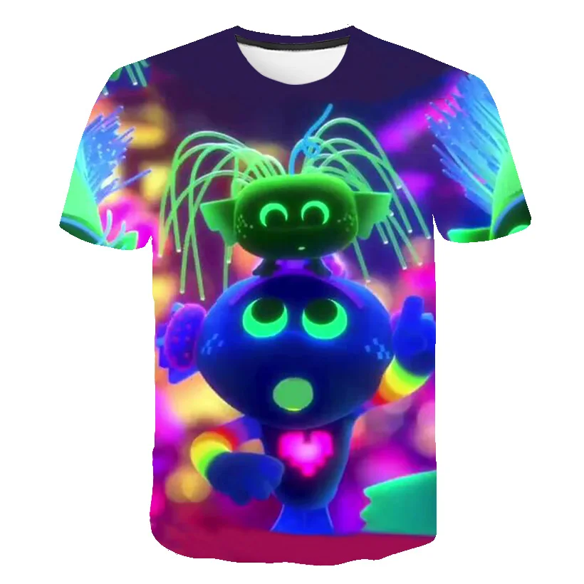 3D Boys Troll T shirt Kids TROLLS WORLD 