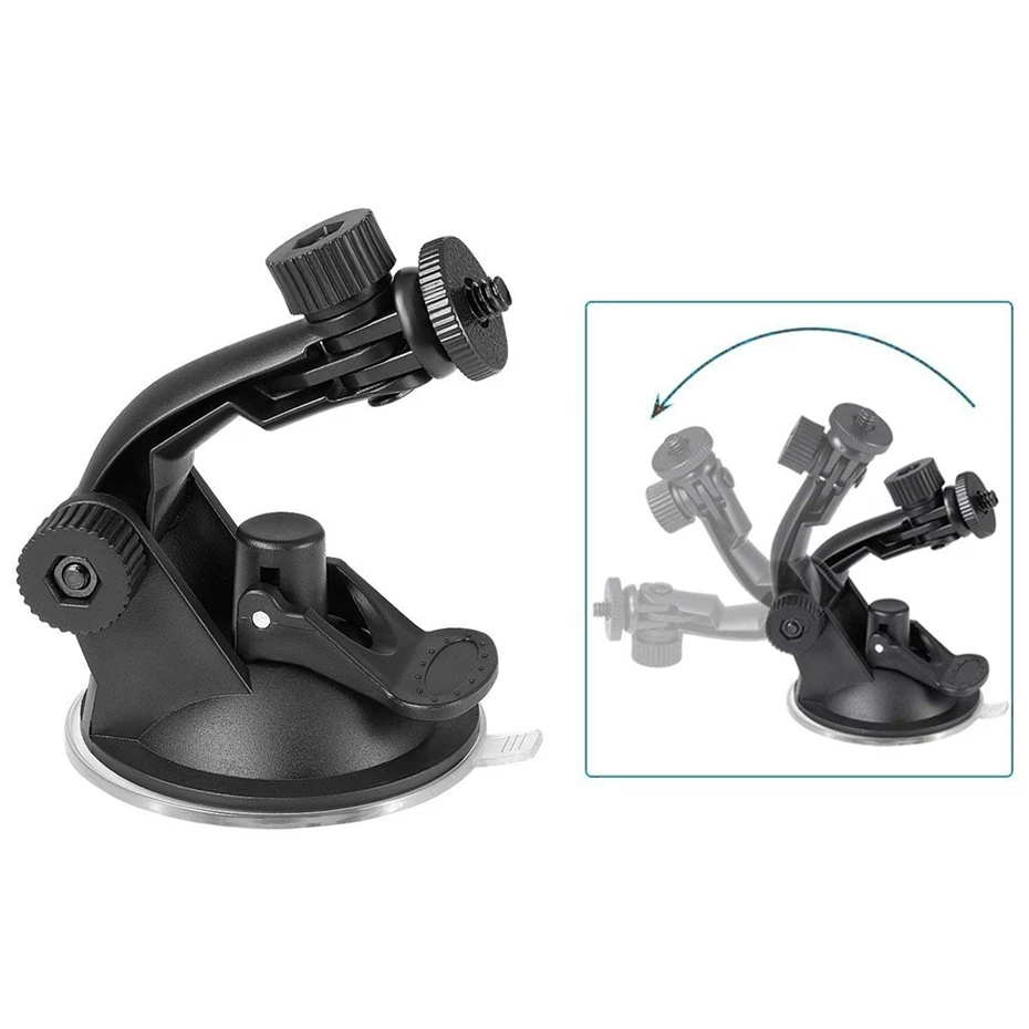 Glass Suction cup action camera sport Cam Tripod Mount for car DVR holder stand Bracket for gopro hero 7 6 5 4 yi2 accessories  