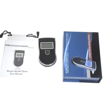 

Hot Selling AT-818 Professional Police Digital Breath Alcohol Tester Breathalyzer Analyzer Detector Practical