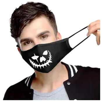 

1PC Universal Washable Halloween Funny Expression Prints Filter Face mascarilla reutilizable сумка холодильник автомобильный