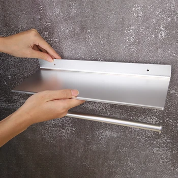 

Kitchen Organizer Towel Rack Bathroom Wall Mounted Paper Roll Hanging Holder Household Bathroom Accessaries Parts