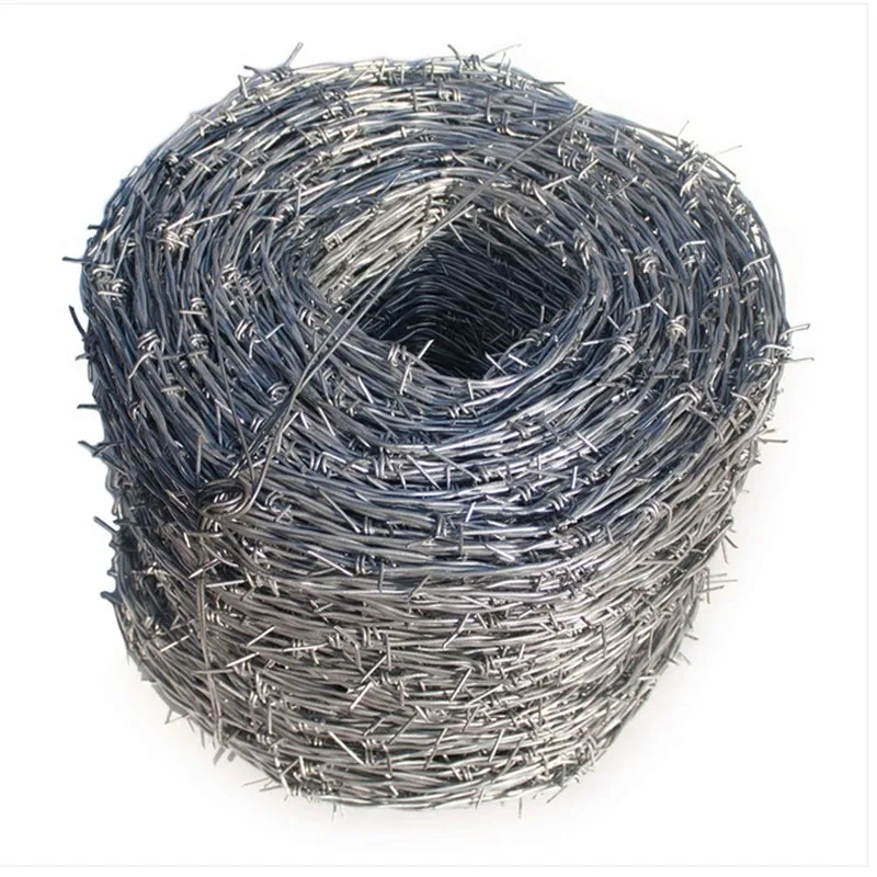 Hot Dipped Galvanized Steel Barbed Wire Farm Protective Rope Fence 100m