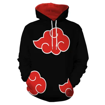 

2019 Autumn Hoodie Sweatshirt Anime Naruto COS 3D Print Hoodie Sweatshirt Street Sweatshirt Couple Sweatshirts