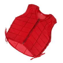 Защитный жилет для верховой езды жилет для конного спорта защита для тела для детей S Красный